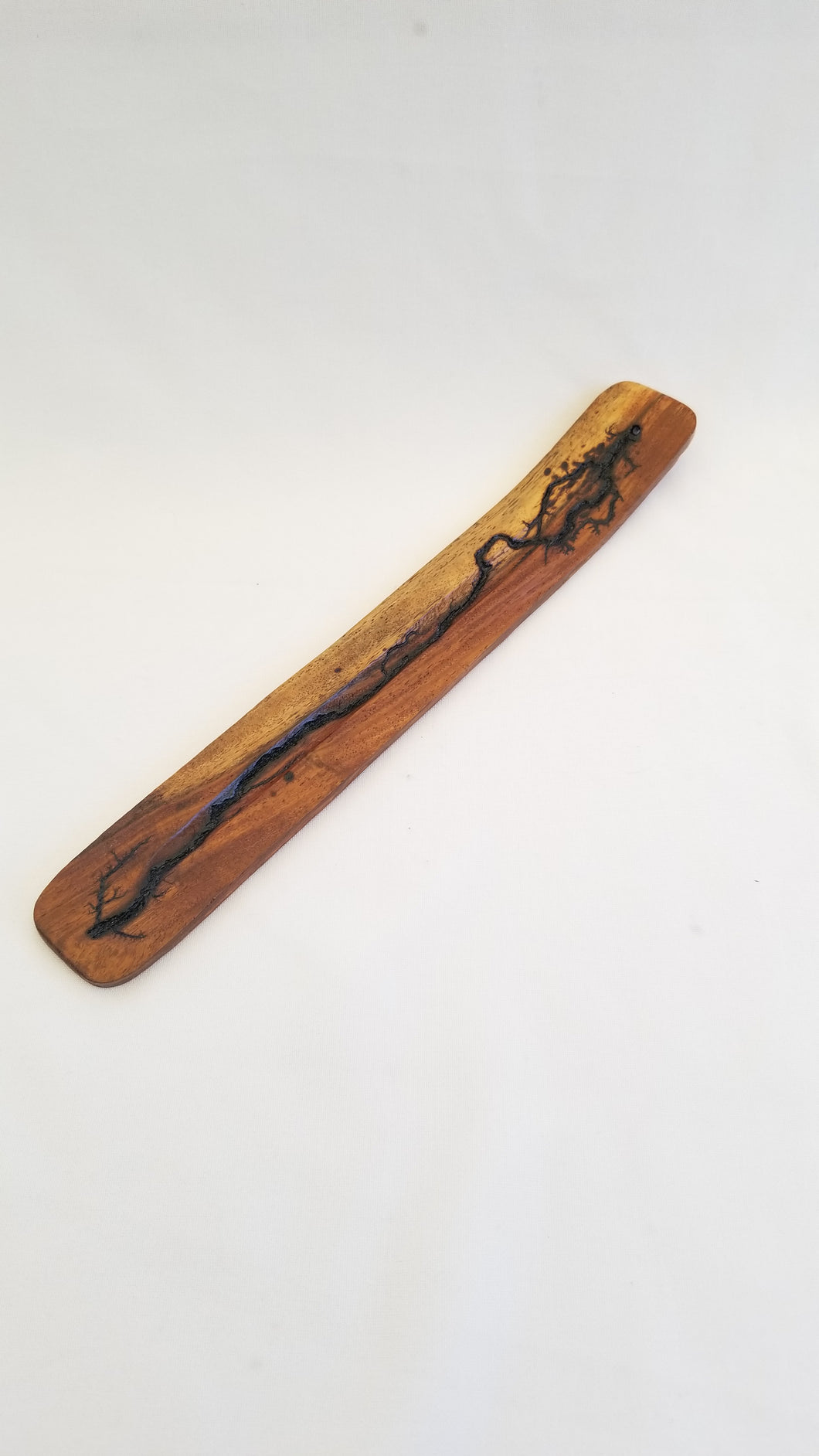 Lichtenberg burned stick incense burner- various colors/finishes