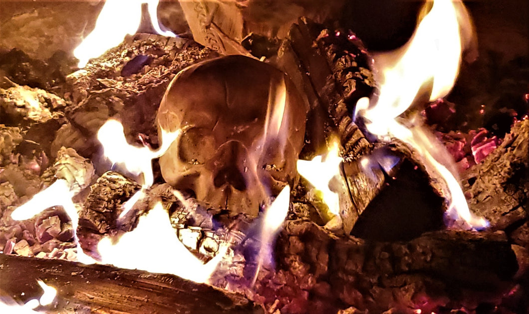 Fire pit skull
